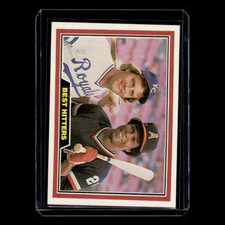 Best Hitters George Brett/Rod Carew #537 1981 Donruss Baseball Card MLB NM picture