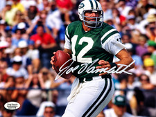 Hand Signed Joe Namath 8x10 photo Certified w/COA picture