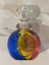 Archimedes Seguso Carnivale Perfume Bottle Signed Glass picture