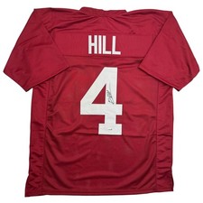 Autographed/Signed Daniel Hill Alabama Red College Football Jersey JSA COA picture