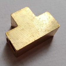 Metric Tee M10 M10X1 Female Fitting Brass Brake Oil Fuel Water Air Gas M566 picture
