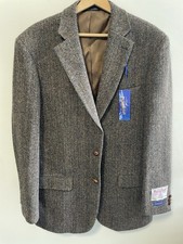 NWT PENDELTON HARRIS TWEED HERRINGBONE BLAZER SPORTS COAT SIZE 44L picture