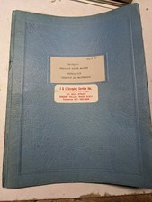 EX-CELL-O OPERATOR SERVICE MANUAL REPAIR PARTS LIST BORING MACHINE 10 STYLE picture