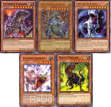 Yugioh Tyranno Dinosaur Set - Super Conductor Black Infinity Ultimate Galaxy picture