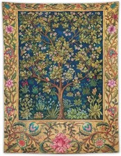 William Morris Tree of Life Tapestry Wall Hanging,Medieval Classic Vintage Flowe picture