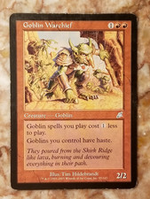 🔥 1x Goblin Warchief VINTAGE 🔥 MTG Scourge Regular / LP picture