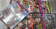 PLAYBOY MAGAZINE 2001 LOT OF 7 WITH CENTERHOLDS VERY GOOD PRE OWNED picture