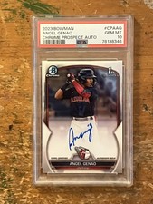 2023 Bowman 1st Chrome Prospect Angel Genao Auto - PSA 10  picture