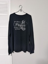 VTG Thrashed Marathon 5K Faded Grunge Long  Sleeve Shirt XL picture