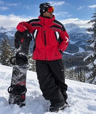 Spyder Ski Jacket Red Black White picture