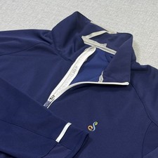 Zero Restriction Streamsong Golf Resort 1/4 Zip Pullover Mens L Blue Performance picture