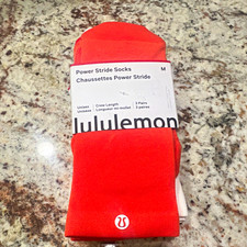 lululemon Power Stride Cushioned Crew Socks 3 Pairs M Multicolor Mid Calf picture