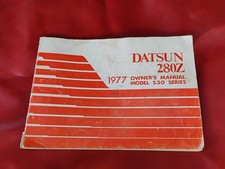 Datsun 1977 280z Factory OEM Owner's Manual Book picture