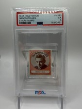 1947 Hollywood Starstamps Orson Welles #H143 Vintage Stamp PSA 5 EX Citizen Kane picture