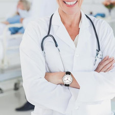 Nurse Watch For Women, Waterproof Silicone Analog Watch With Second Hand picture