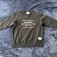 Supreme X WTAPS AW21  Crewneck Black Size Men’s Medium picture