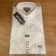 Kirkland Signature Men's Traditional Fit Dress Shirt 16.5 X 34 picture