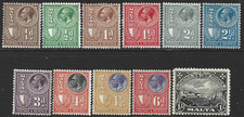 Malta 1930 KGV Values Complete to 1s  SG.193/203 Mint (Hinged) Cat:£25 picture