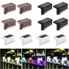4-20pc Solar LED Bright Deck Lights Outdoor Garden Patio Railing Yard Path Lamps picture