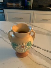Vintage Hull Art Pottery U.S.A. Double Handled Vase Vases Flowers 5 1/2
