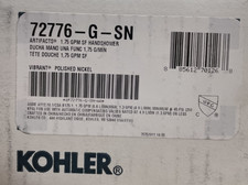 Kohler K-72776-G-SN Artifacts Hand Shower - Vibrant Polished Nickel *READ* picture