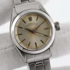 NO TARIFFS SWISS ROLEX OYSTER PERPETUAL LADIES 6618 AUTOMATIC STRETCH BRACELET picture