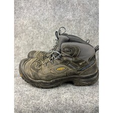 KEEN Utility Work Boots Mens 10.5 Black Leather Waterproof American Built picture