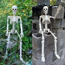 Halloween Human Skeleton Oversized Poseable Size Life Decoration Party Prop  40 picture
