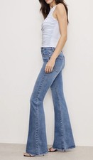 Good American Always Fits Good Legs Flare Jeans | INDIGO-316 Sz 6-12 picture