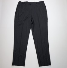 Deadstock Vintage Jos A Bank Mens 46 Stretch Wool Gabardine Wide Leg Chino Pants picture