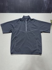 Footjoy Zephyr Windshirt Golf Short Sleeve Black Men's Size Large picture