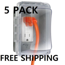 5 PACK Taymac MM510C 1 -Gang Horizontal Vertical Weatherproof Cover 16-IN-1 picture