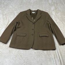 Vintage L.L.Bean Womens 80% Wool 20% Cashmere Blazer Size 20 Made In USA picture