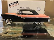 Danbury Mint 1956 Ford Fairlane Sunliner Coral/Black LE 1/24 picture