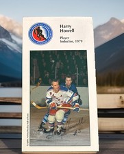 Harry Howell Signed Photo Card Autograph Hockey Hall of Fame New York Rangers picture