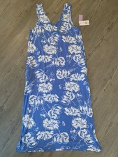 Joyspun Women's Sleeveless Soft Jersey Knit Midi Chemise Side Pockets NWT Sz8/10 picture