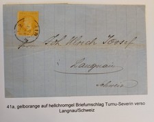 Romania 1876 letter circulated TURNU SEVERIN-LAGNAU picture