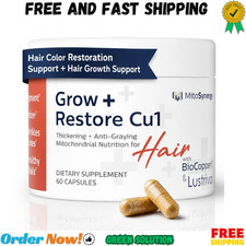 MitoSynergy Grow + Restore Hair Growth Supplement for Men & Women | Pack of 1 picture