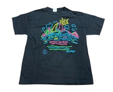 Vintage Earth Friends Save The Earth Hans Olson Art Single Stitch T Shirt Size L picture