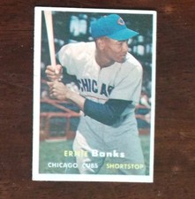 1957 Topps Ernie Banks #55 See Pics picture
