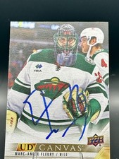2022-23 Upper Deck Extended UD Canvas Marc-Andre Fleury C309 IP Auto Wild picture