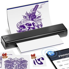 Compact AI Tattoo Stencil Printer for Artists & Beginners - Wireless Bluetooth picture