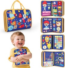 Toddler Busy Board Montessori Toys for Boys, Sensory Book Educational Activities picture