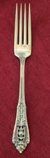 Vintage Wallace Rose Point Sterling Silver Fork 7”   1.7 oz. - Scarce picture