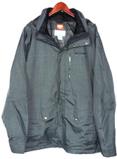 Columbia Thermal Coil Zip-Up Gray Hooded Lined Soft Shell Jacket Men's XXL picture