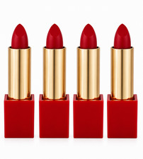 4 PCS.-Elizabeth Arden Ceramide Ultra Lipstick Rouge 01-Tester/Travel Size-NEW picture