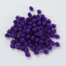 100 Pcs Small Sparkle Balls, Tinsel Pom Poms Puff Balls Glitter Pompoms for Arts picture