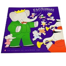 Vintage FAO Schwarz Ultimate Toy Catalog 1989 Purple Softcover Toys Illustrated picture