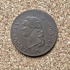 France Louis XVI Sol 1781 W Lille, Exceptional Condition. E24174 picture