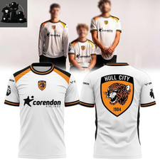 HOT Hull City A.F.C 2026-27 Away 3D Printed Football Shirt Fan Made Tee picture